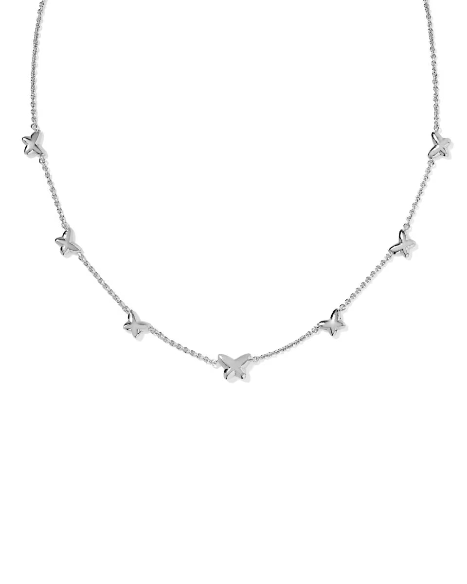 Lilla Butterfly Enamel Delicate Chain Bracelet- Give Back Style