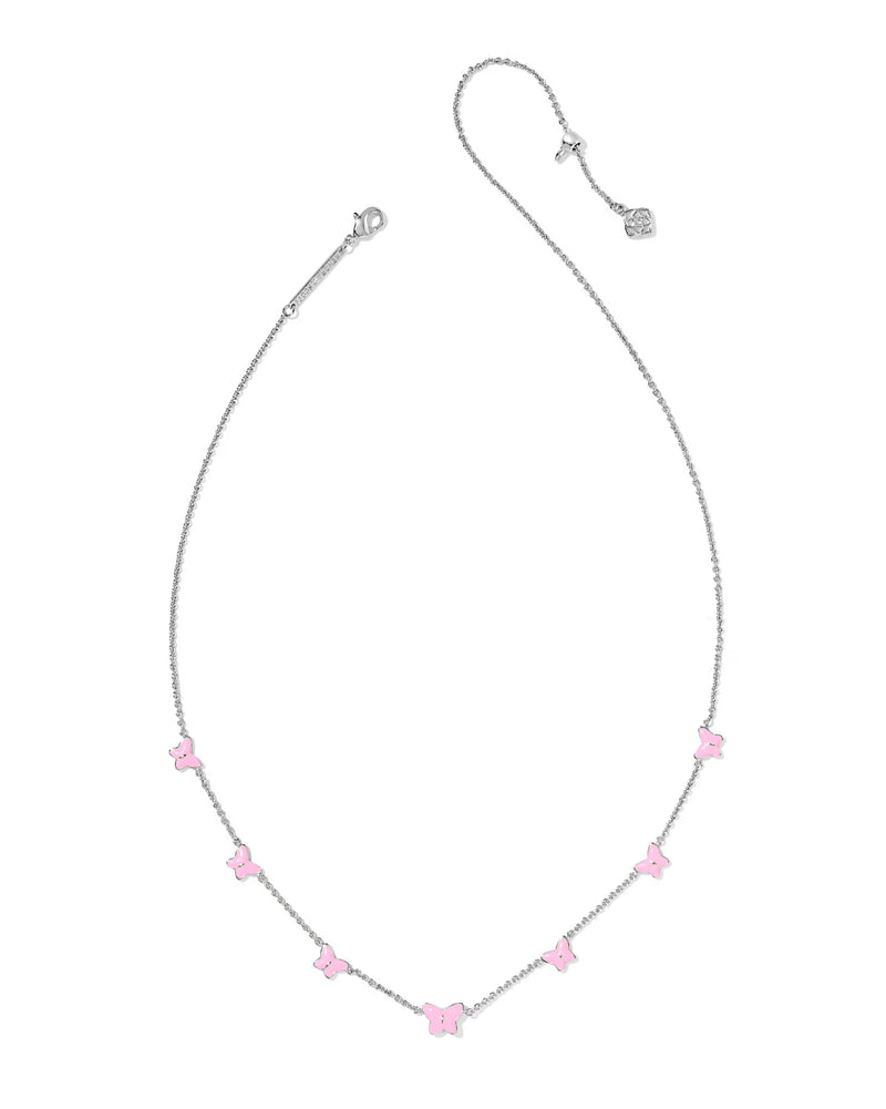 Lilla Butterfly Enamel Delicate Chain Bracelet- Give Back Style