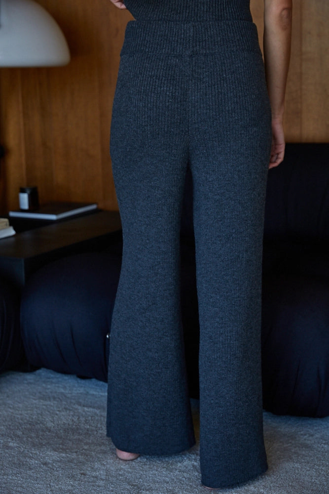 Charcoal Knit Pants