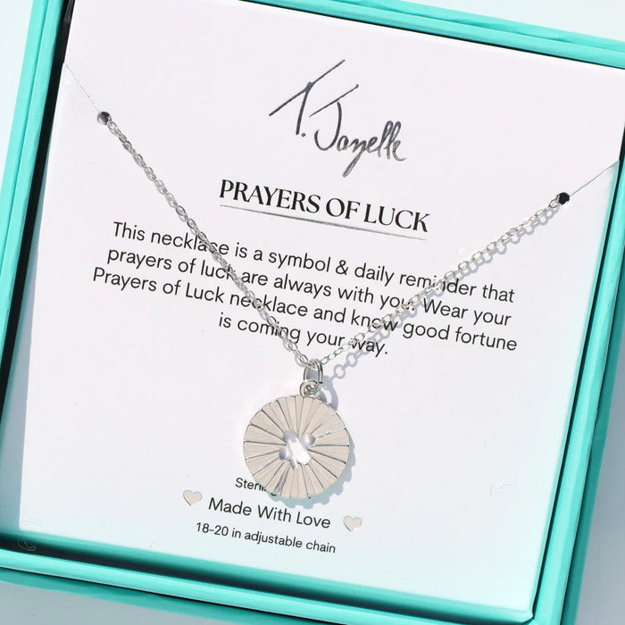 Prayers of Luck Necklace in Silver