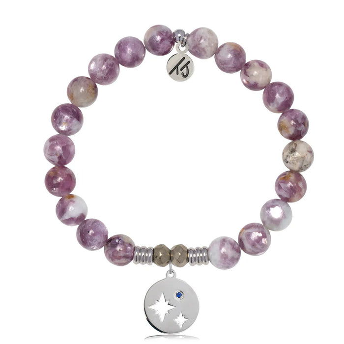 Lepidolite Quartz Bracelet