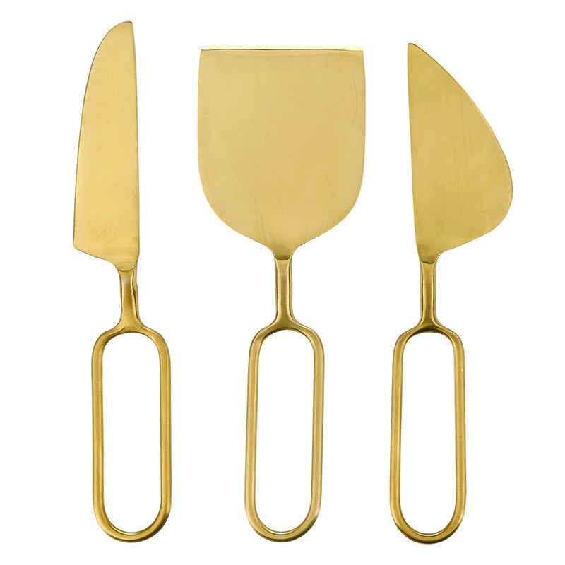 Gold Handle Cheese Knives