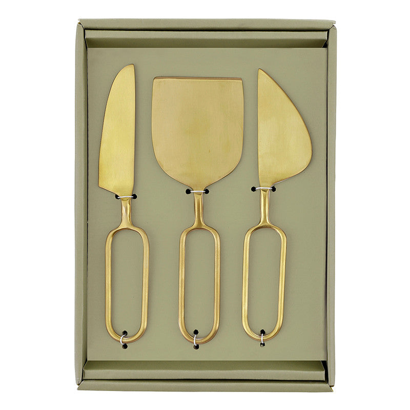 Gold Handle Cheese Knives