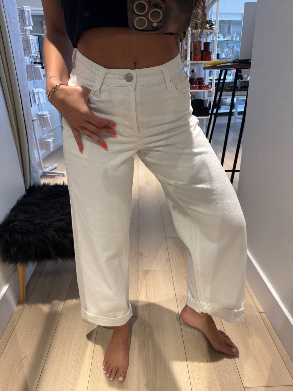 Lou Denim Pant Off White