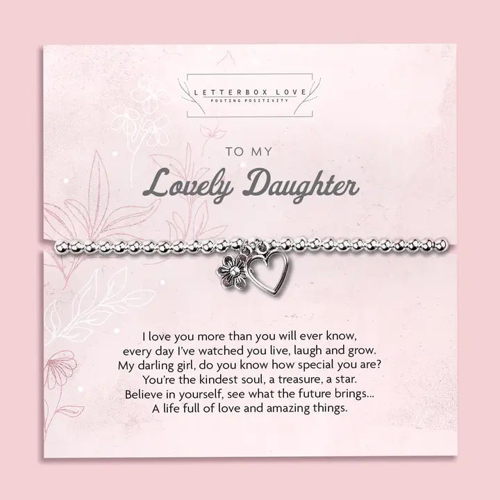 Lovely Daughter Charm Bracelet