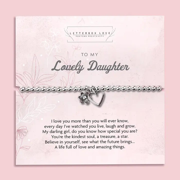 Lovely Daughter Charm Bracelet