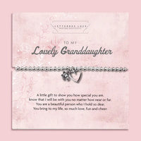 Lovely Granddaughter Charm Bracelet