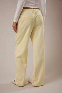 Low Rise Pleated Pants