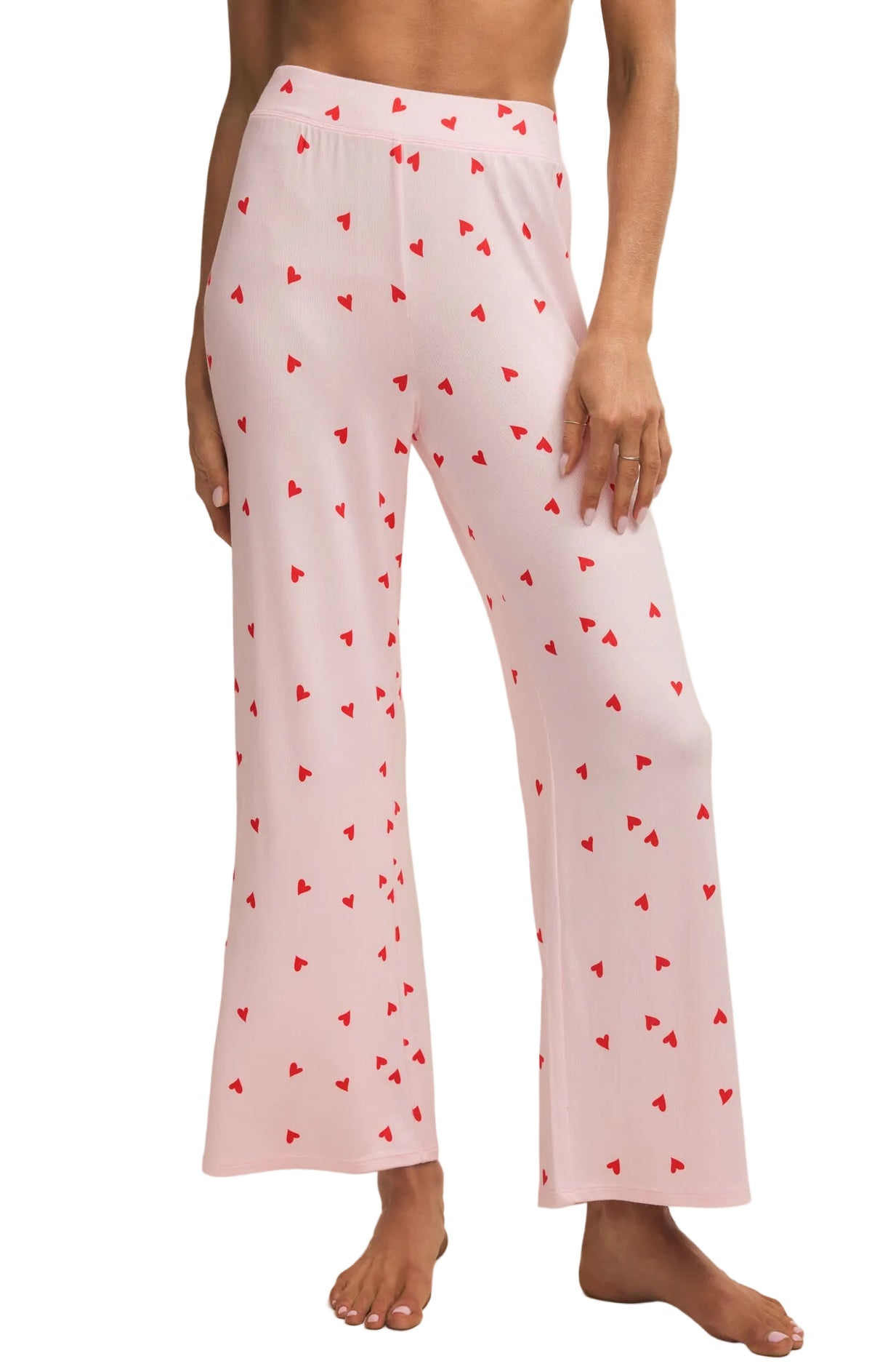 Luxe Heart Pant Pink Marshmallow