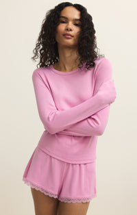 Maison Pointelle Top Pink Crush