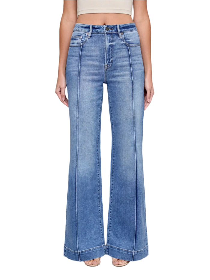 Pinktuck High Rise Flare Jean