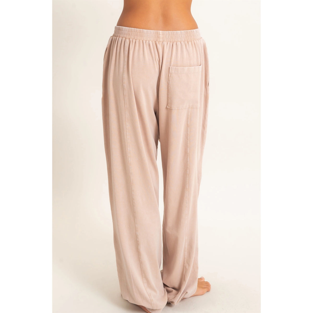Mineral Wash Elastic Waist Jogger Pants