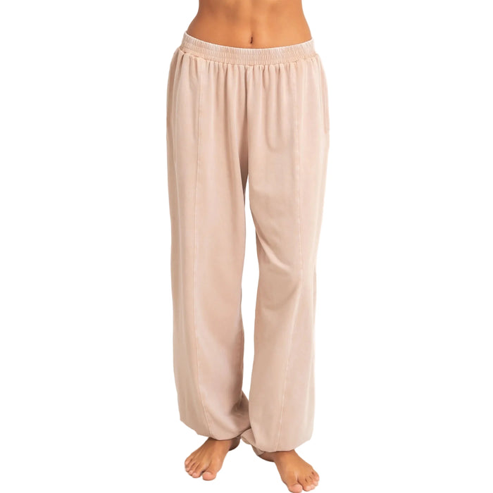 Mineral Wash Elastic Waist Jogger Pants