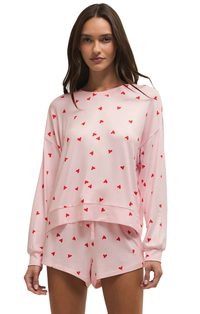 Mira Heart Top Pink Marshmallow