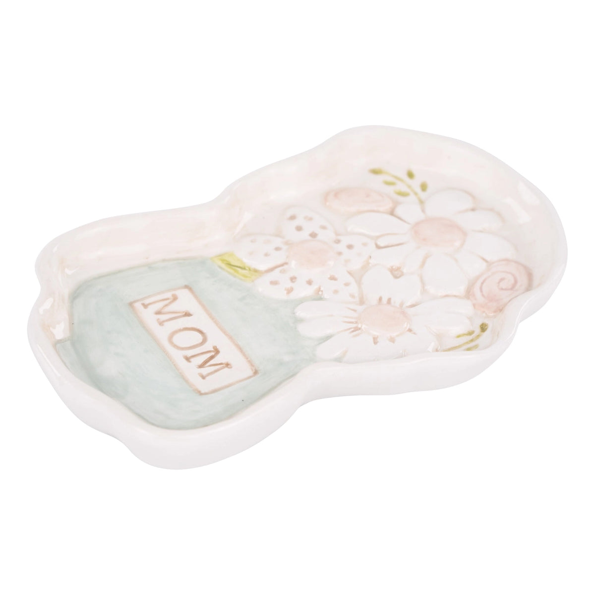 Mom Flower Vase Trinket Tray