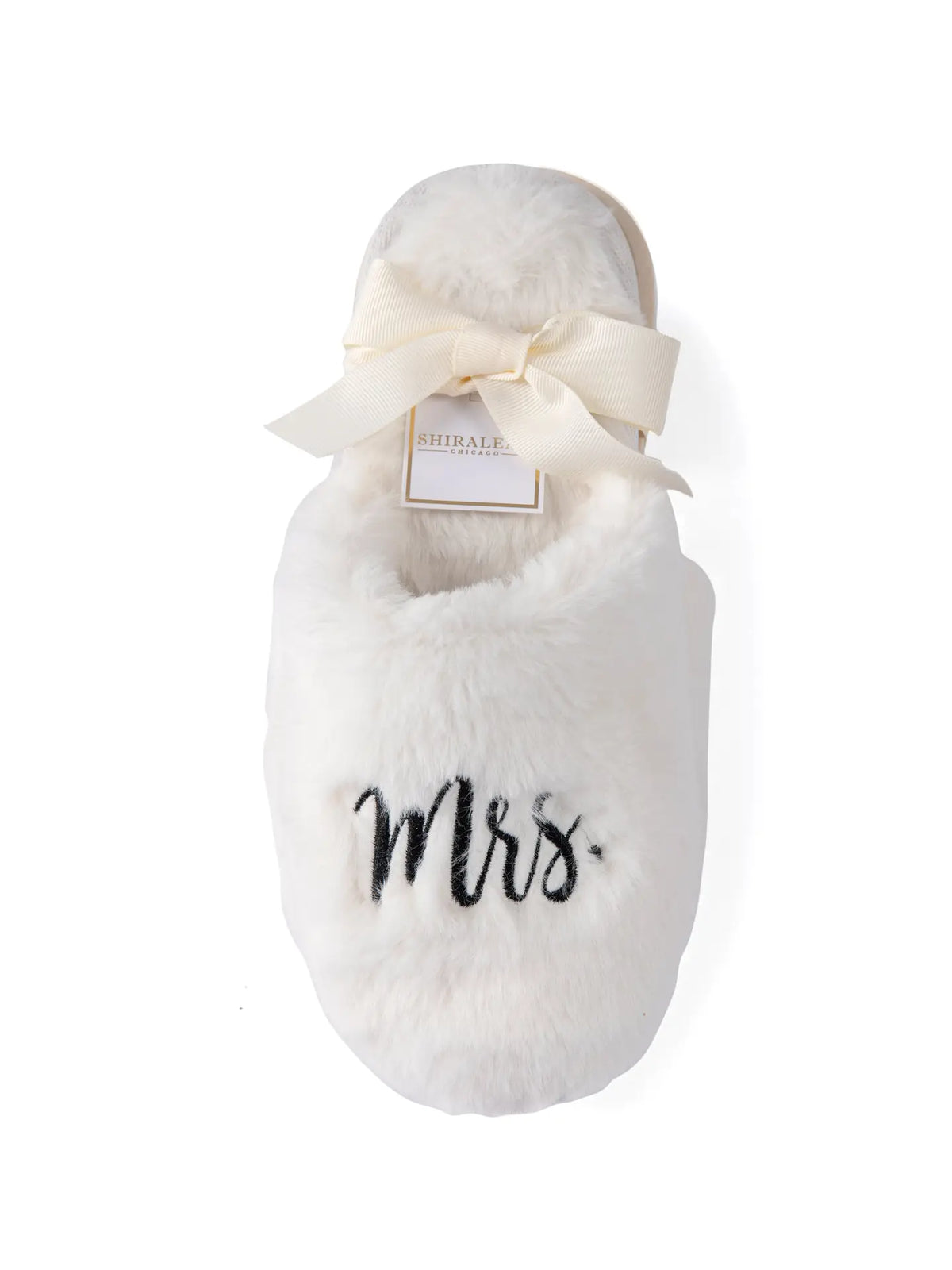 "Mrs" Bridal Slippers, Ivory