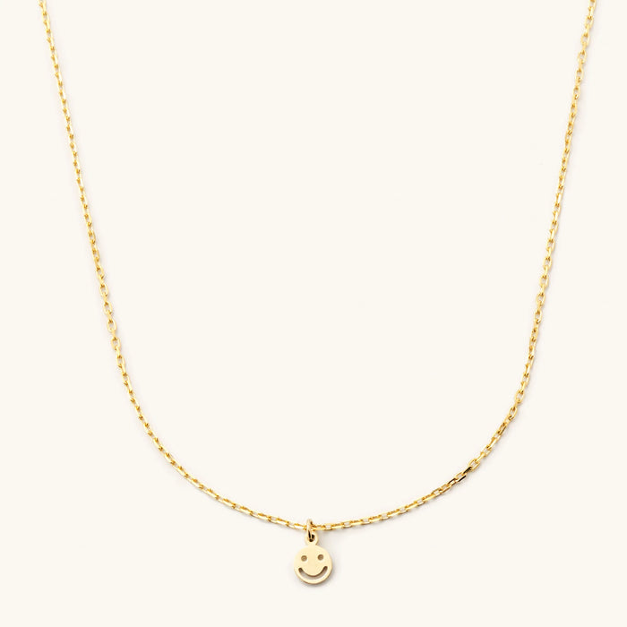 Mini Smiley Face Necklace Waterpoof