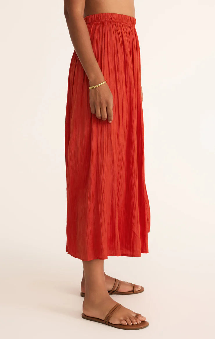 Nicoline Crinkle Midi Skirt