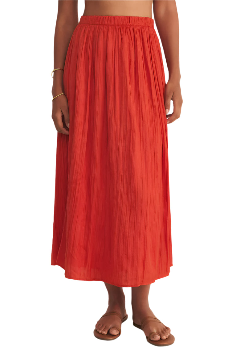 Nicoline Crinkle Midi Skirt