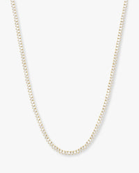 Not Your Basic Tennis Necklace 16' in Gold