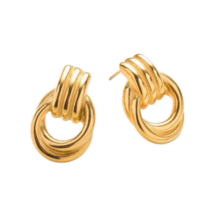 Nya Gold Knot Studs
