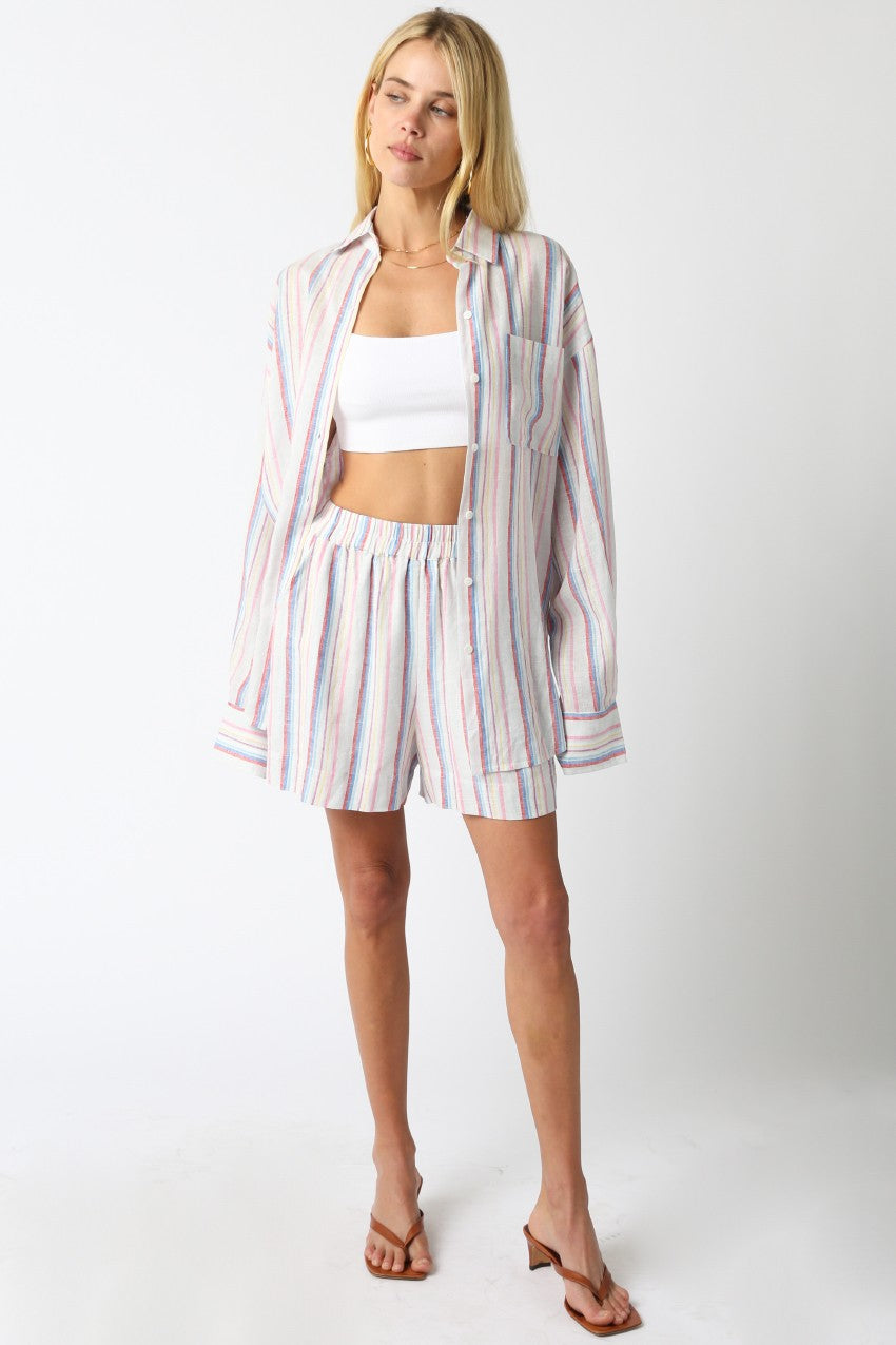 Multi Stripe Short