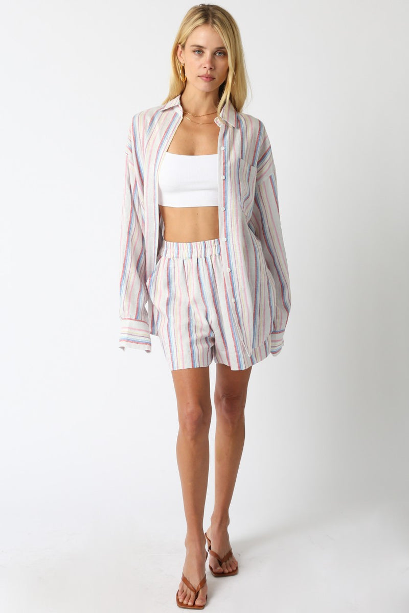 Multi Stripe Short