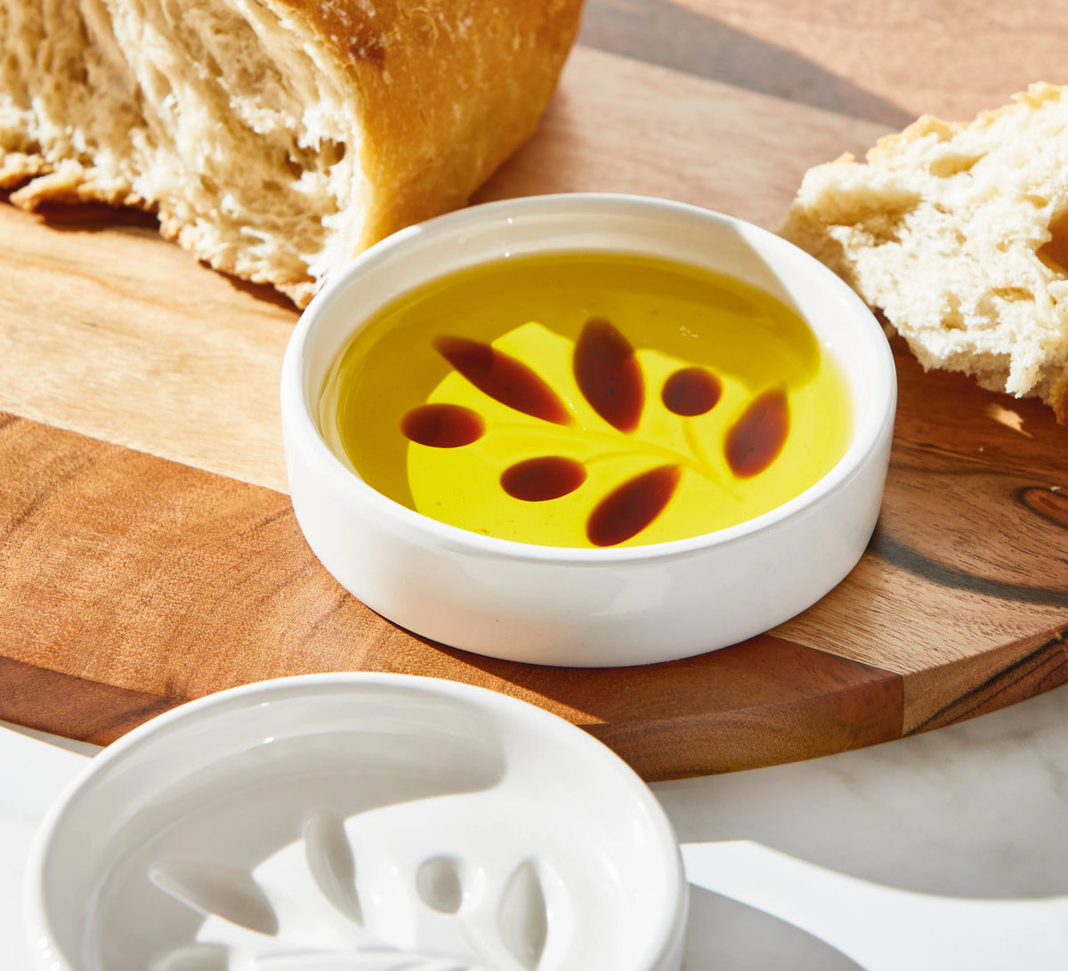 Olive Branch Vinager and Oil Dish