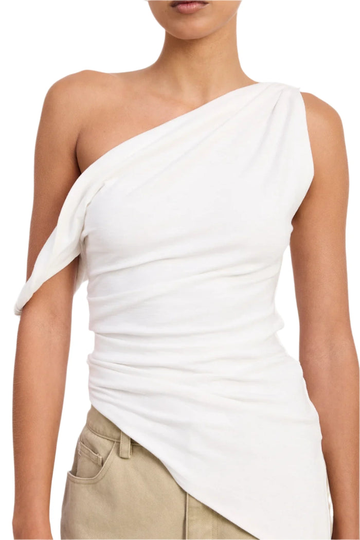 Asymmetric Shoulder Tunic Top
