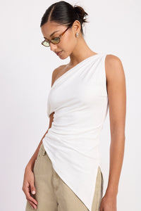 Asymmetric Shoulder Tunic Top