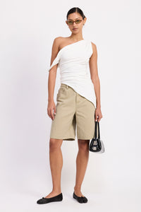 Asymmetric Shoulder Tunic Top