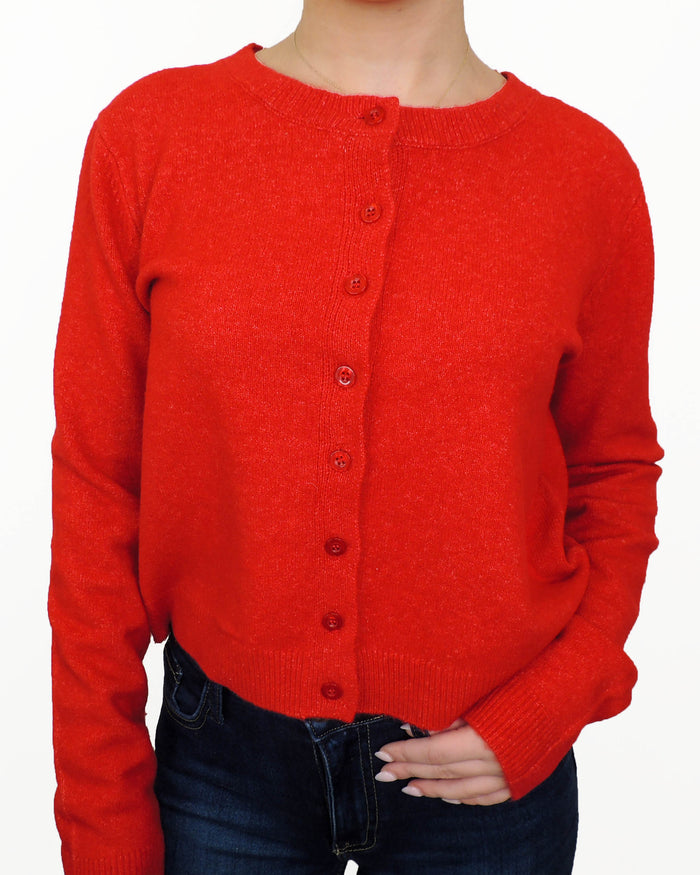 Outlook Cardigan Haute Red