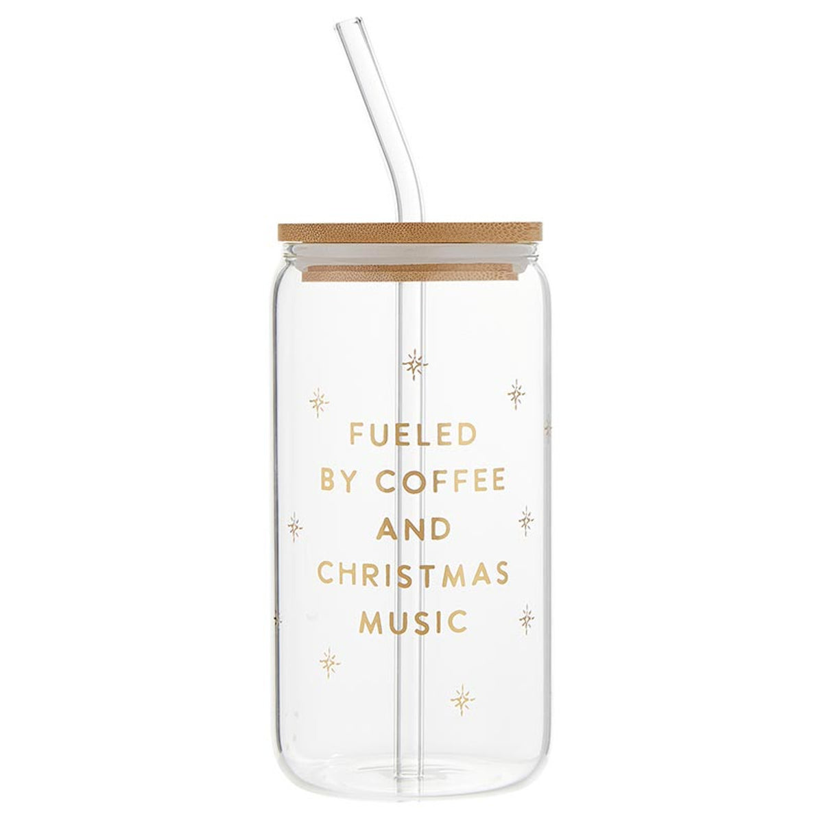 Fueled by Coffe Glass Tumbler