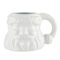 White Santa Face Mug