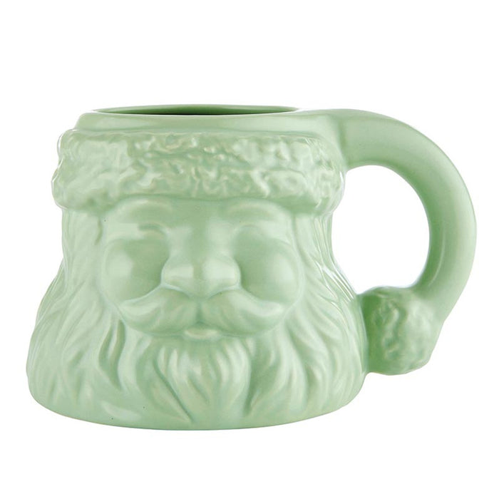 Green Santa Face Mug