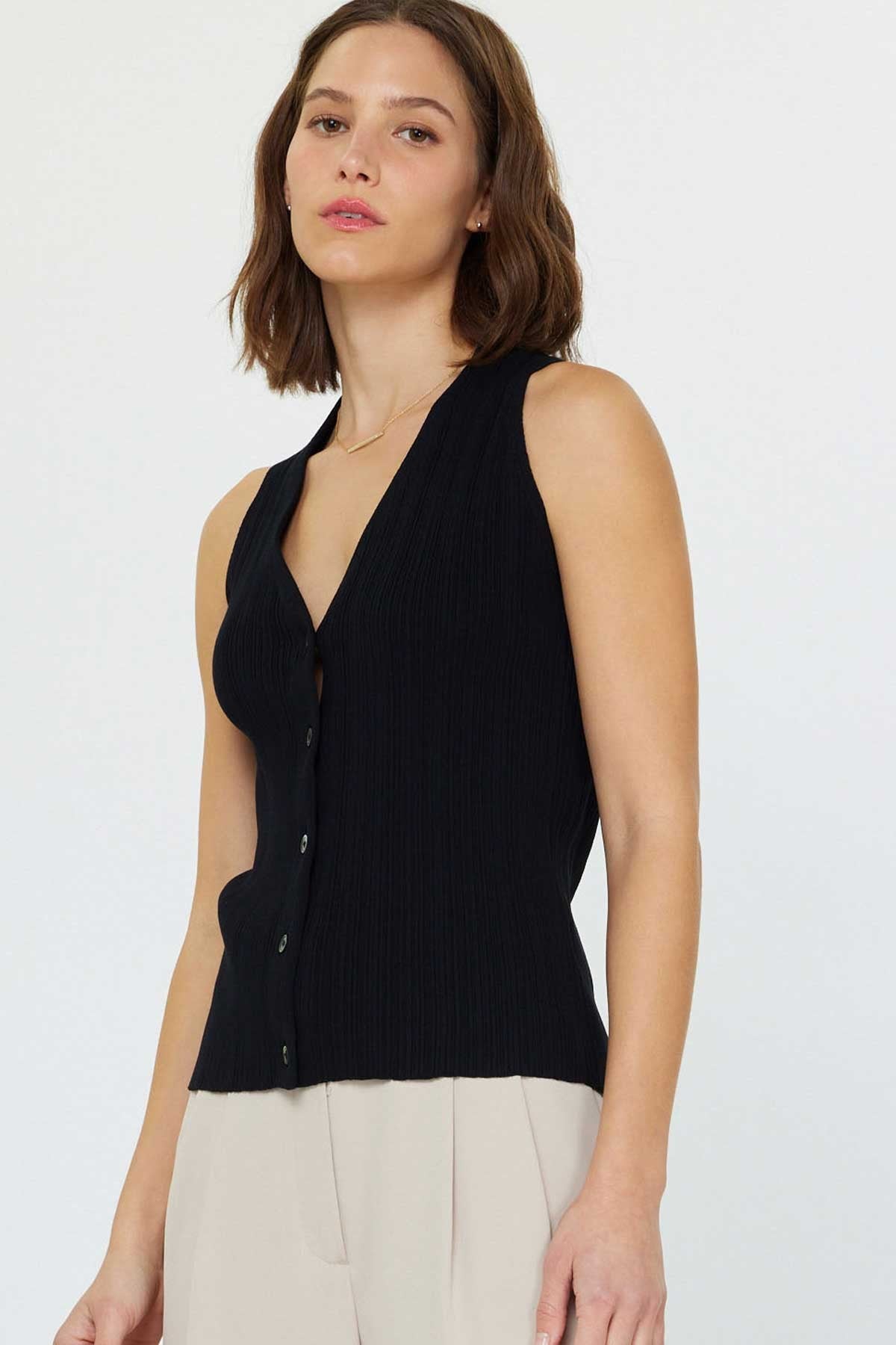 Black Sweater Vest