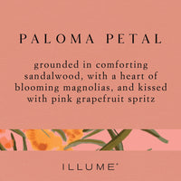 Paloma Petal Glass Statement Candle