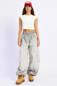 Garment Dye Parachute Pants