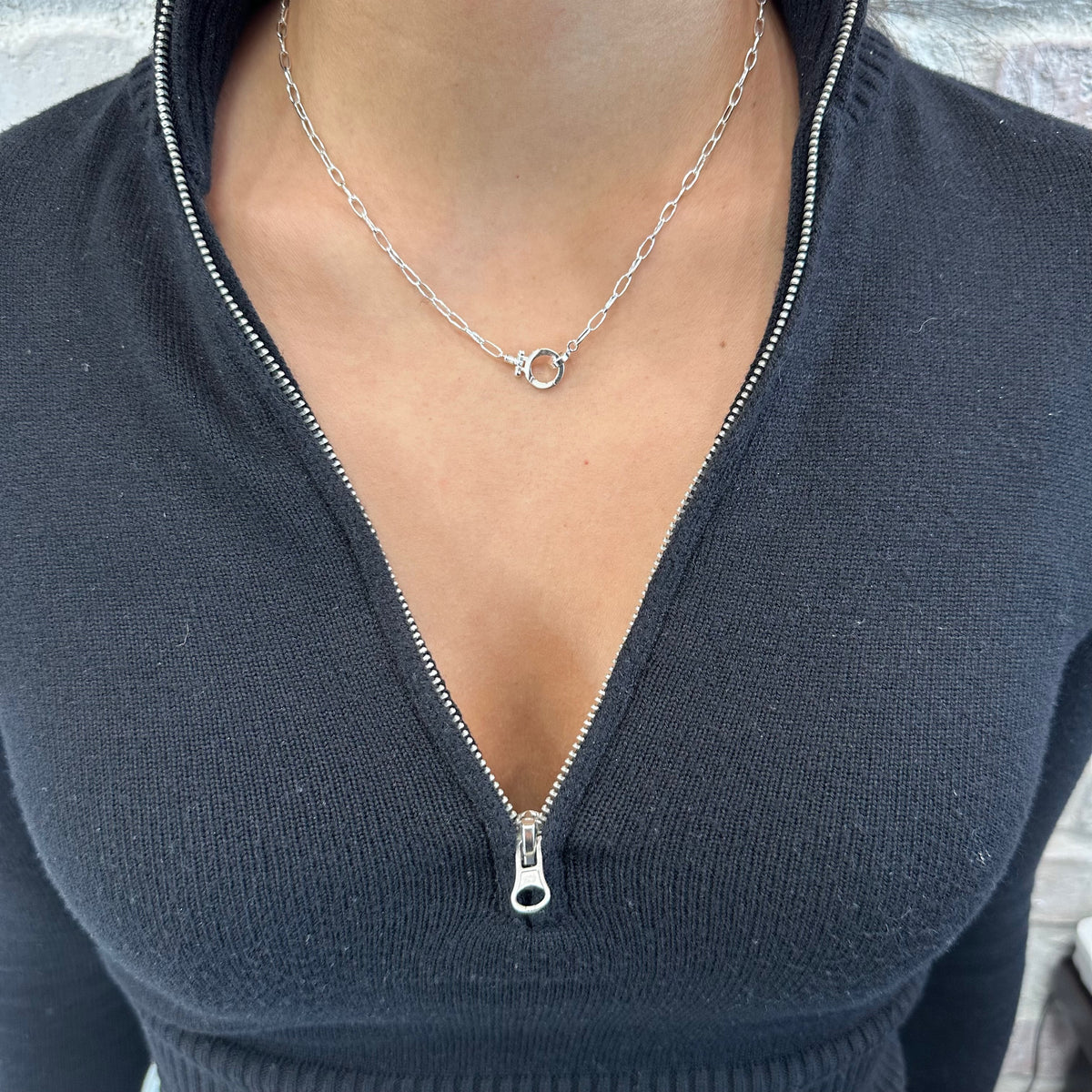 Silver Parker Mini Necklace