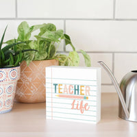 Pastel Teacher Life Sign