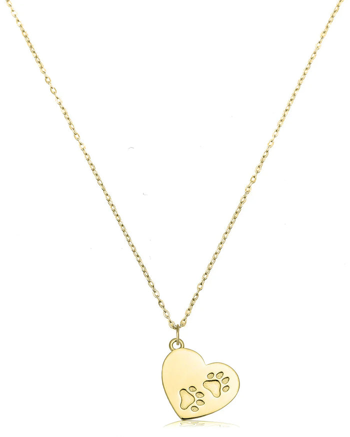 Necklace Gold Paws of Love