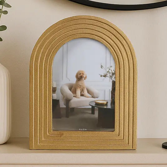 Gold Polyresin Timeless Arches Frame