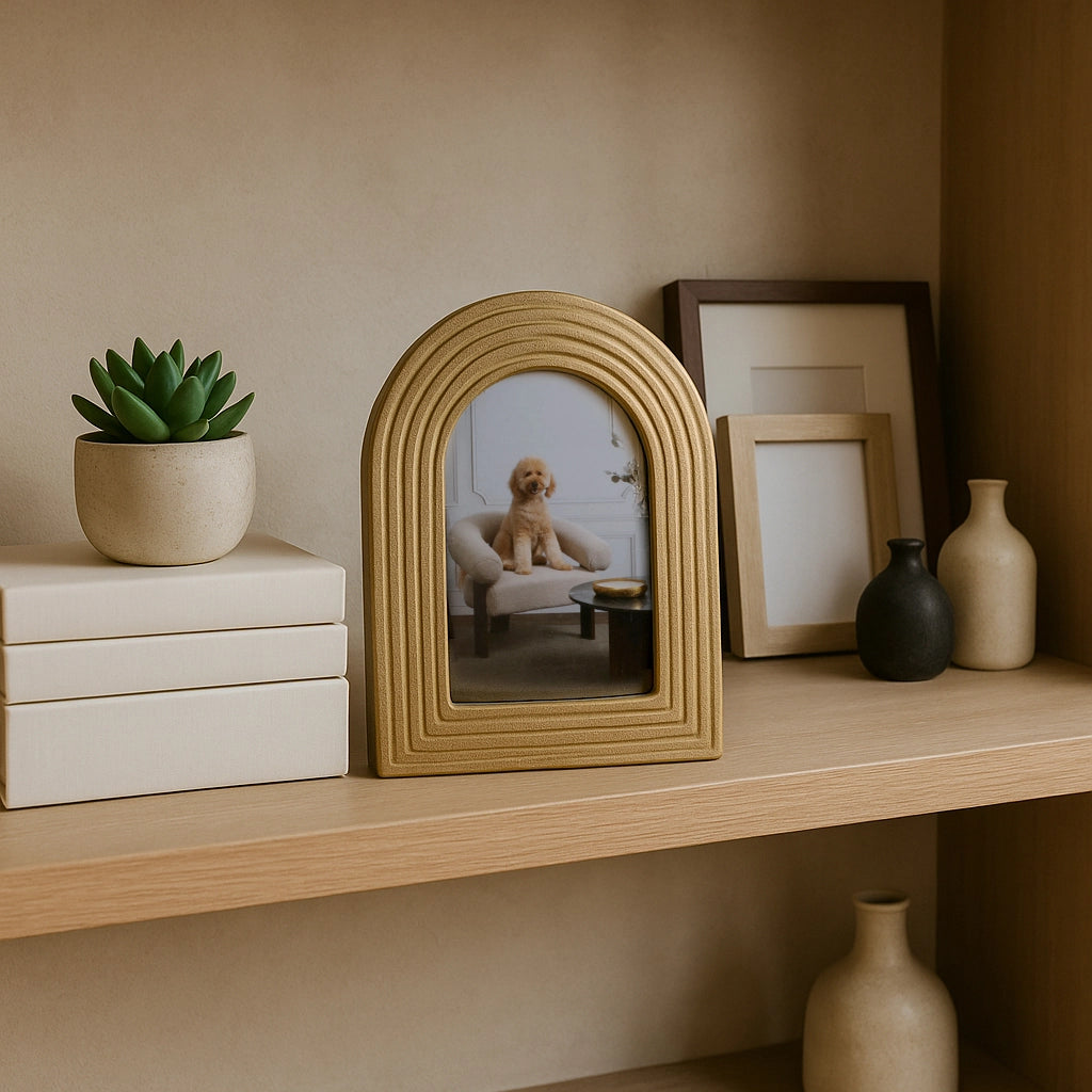 Gold Polyresin Timeless Arches Frame