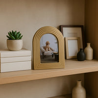 Gold Polyresin Timeless Arches Frame