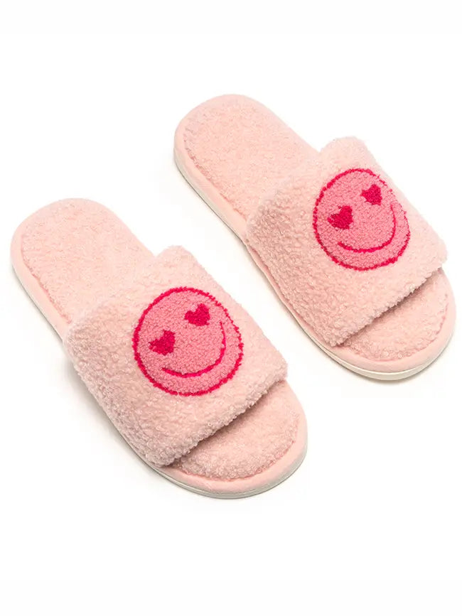 Pink Happy Slide Slipper