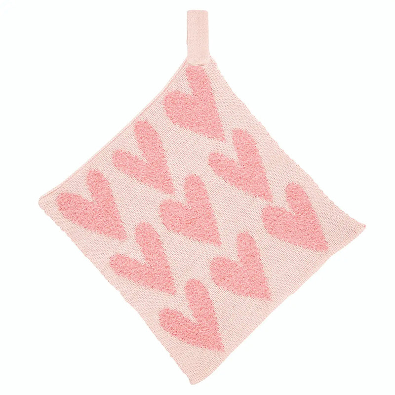 Plush Pacifier Blankie - Hearts