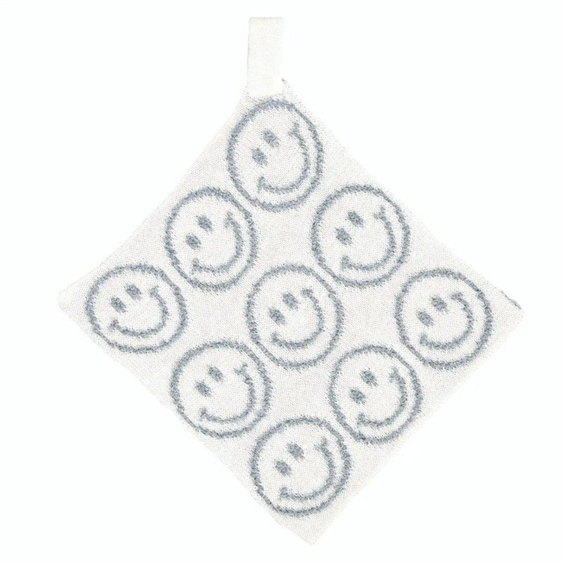 Plush Pacifier Blankie - Smiley Faces