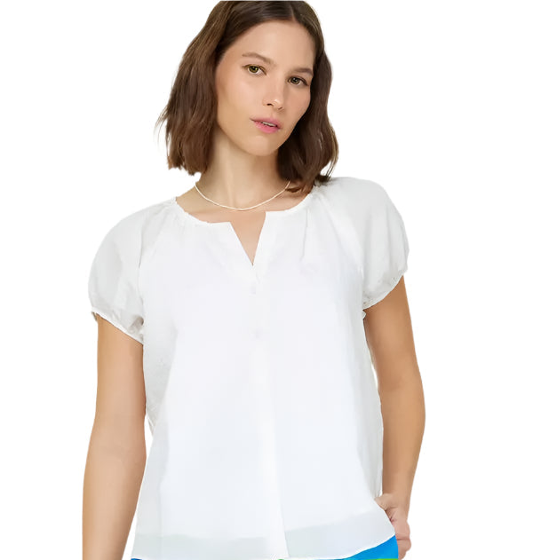 Puff Sleeve Button Down Blouse