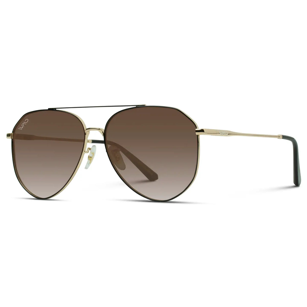 Ramsey Polarized Black & Brown Sunglasses