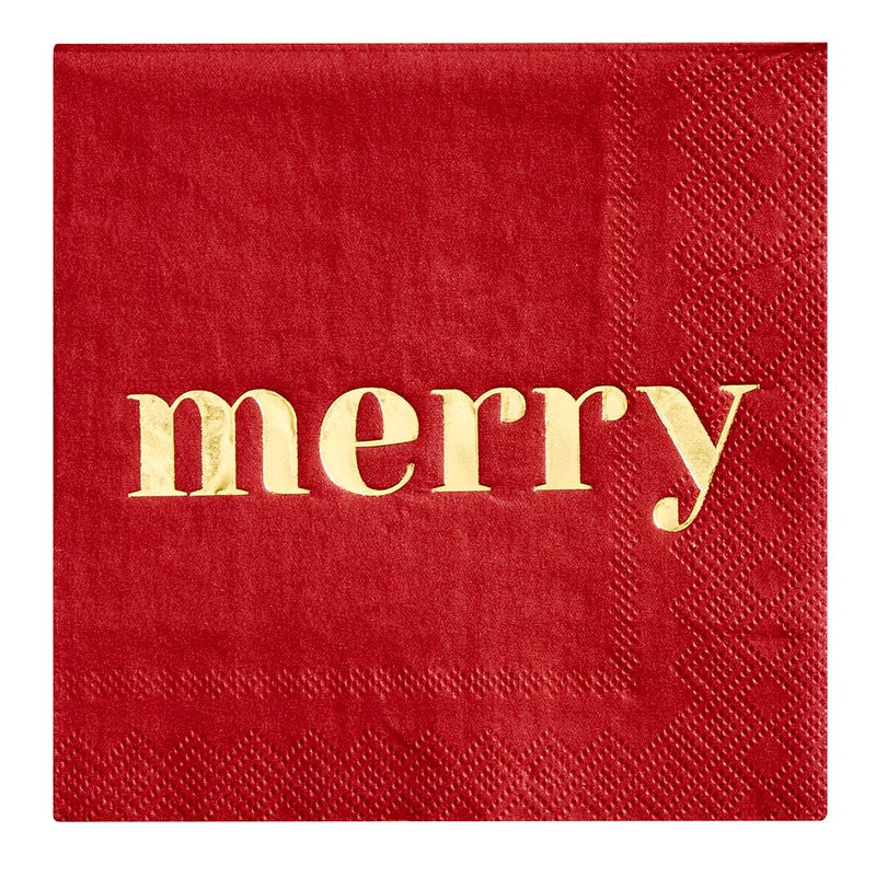 Merry Cocktail Napkins